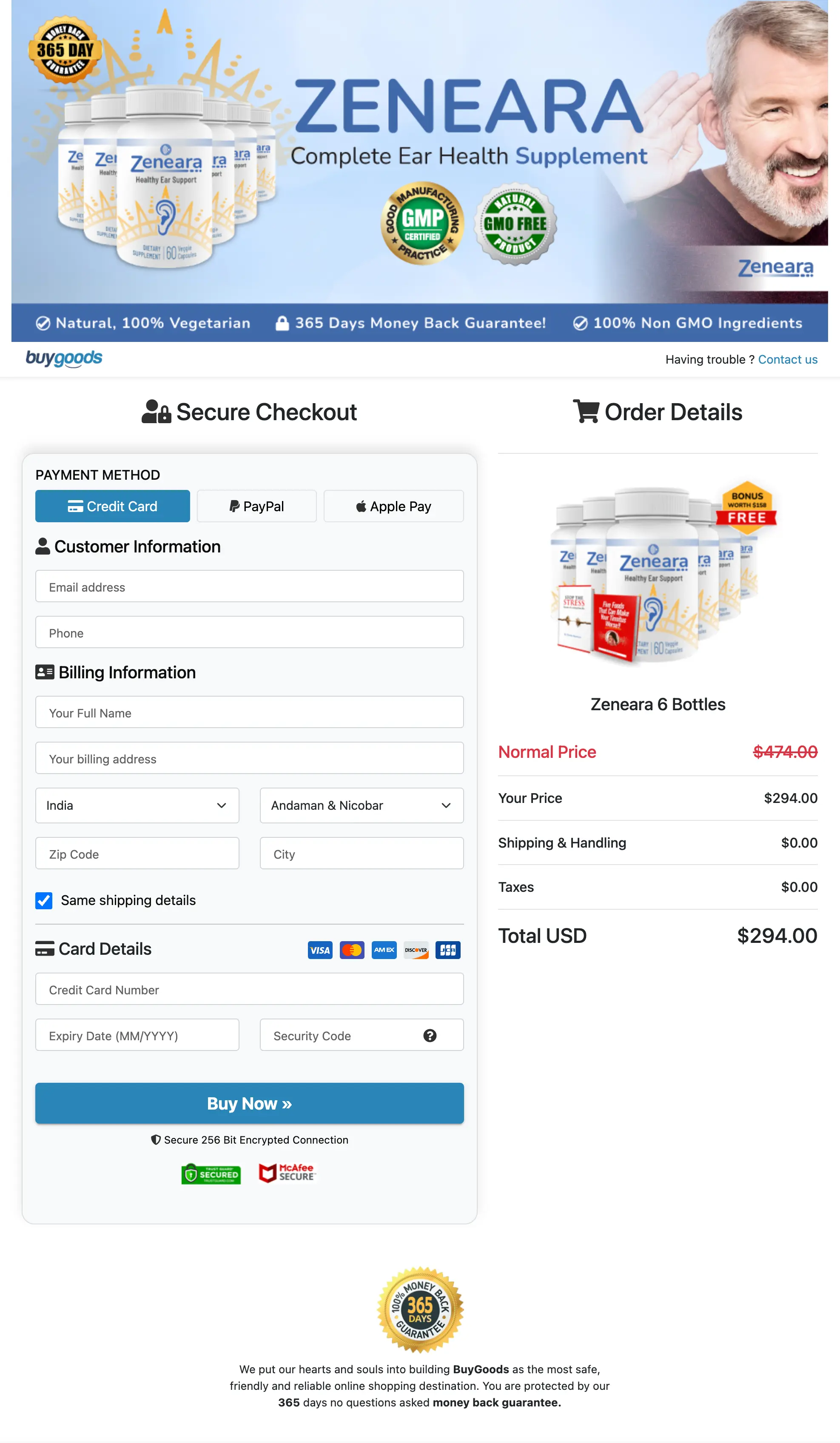 Zeneara add to cart